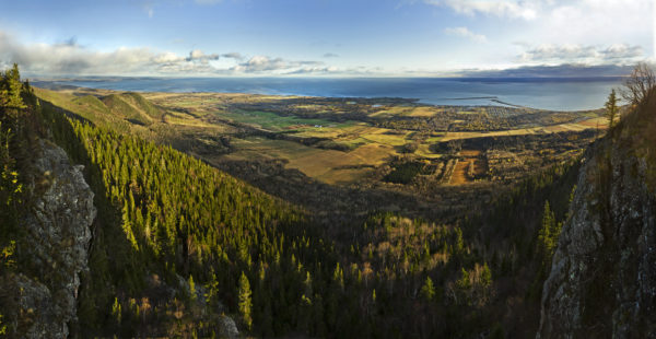 Sea and Forest from St-Joseph mountain view